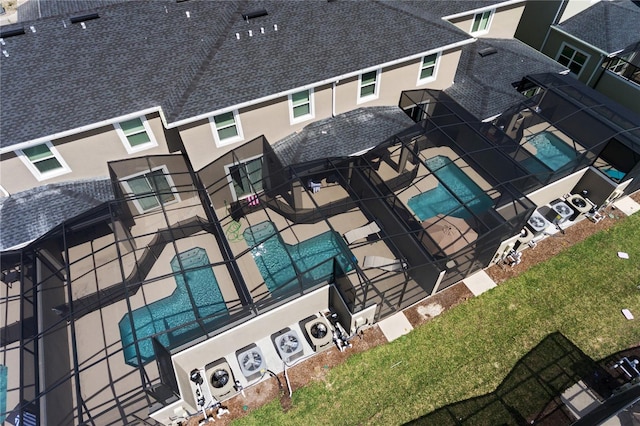 4184 Paragraph Dr, Kissimmee, FL 34746 - aerial view of property and surrounding area with a pool