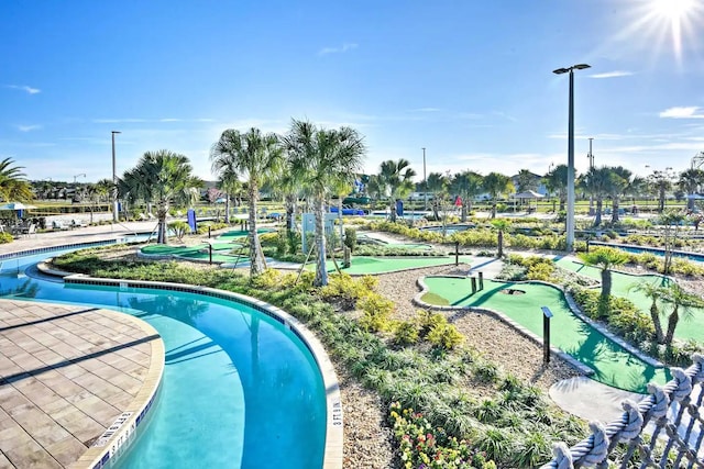 4184 Paragraph Dr, Kissimmee, FL 34746 - view of pool featuring a putting green