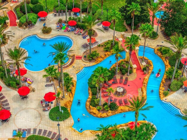 3725 Calabria Ave, Davenport, FL 33897 - bird's eye view of a pool area