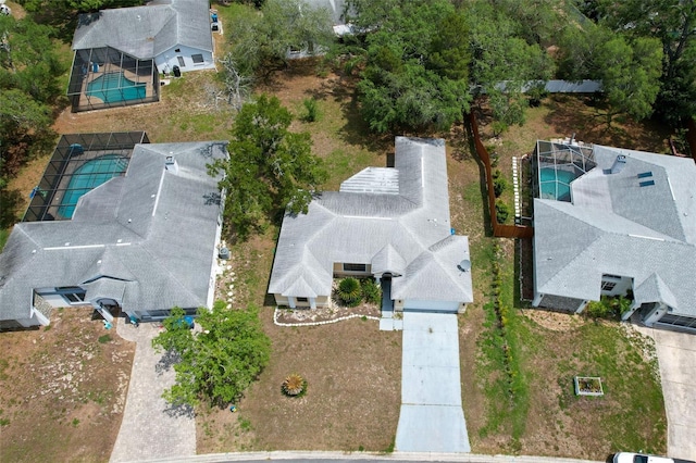 7337 Cone Shell Dr, Spring Hill, FL 34607 - aerial view of a pool area