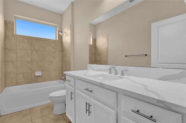 8348 Vivaro Isle Way, Windermere, FL 34786 - full bathroom with vanity, toilet, shower / bathtub combination, and tile patterned floors