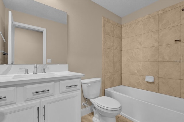 8348 Vivaro Isle Way, Windermere, FL 34786 - bathroom featuring toilet, vanity, shower / washtub combination, and tile patterned flooring