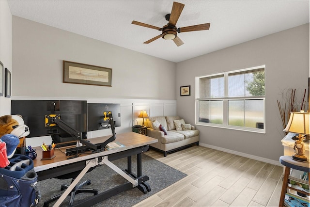 9846 SW 106th Ct, Ocala, F, Ocala, FL 34481 - office space with light wood finished floors and ceiling fan