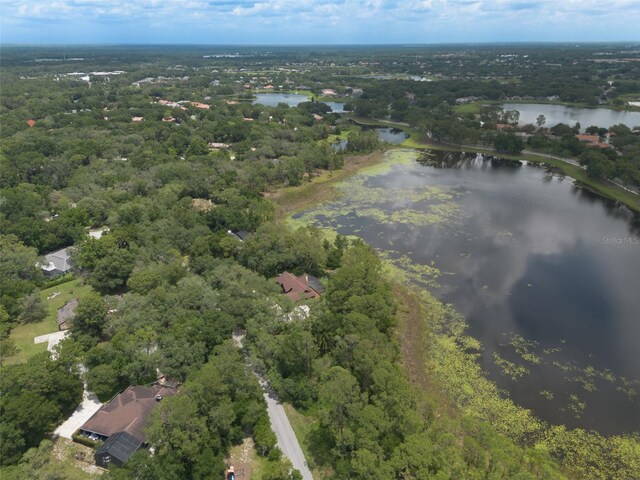 120 E Greentree Ln, Lake Mary, FL 32746 - aerial view of property and surrounding area with a large body of water and a heavily wooded area