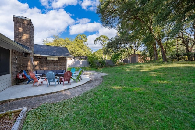 493 Princewood Dr, Deland, FL 32724 - view of yard with a patio and an outdoor hangout area