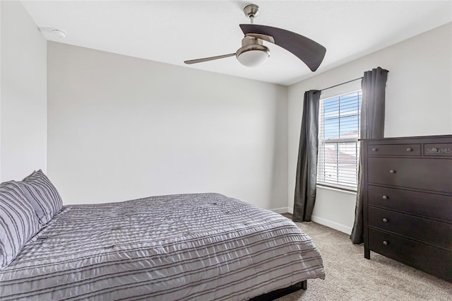 15096 Chapter Way, Winter Garden, FL 34787 - bedroom with light colored carpet, baseboards, and a ceiling fan