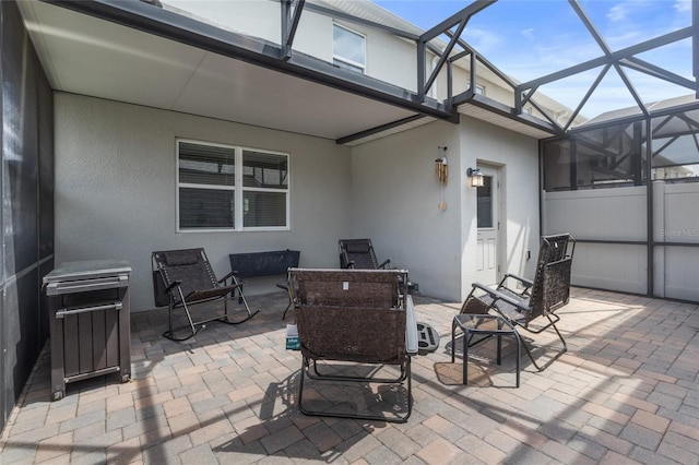 15096 Chapter Way, Winter Garden, FL 34787 - view of patio / terrace featuring a lanai and outdoor lounge area