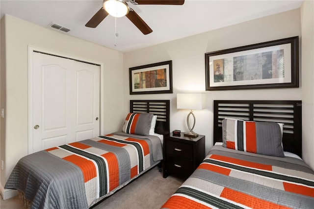 8219 Roseville Blvd, Davenport, FL 33896 - carpeted bedroom with a closet and ceiling fan