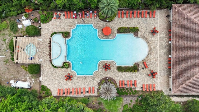 8219 Roseville Blvd, Davenport, FL 33896 - bird's eye view of a pool