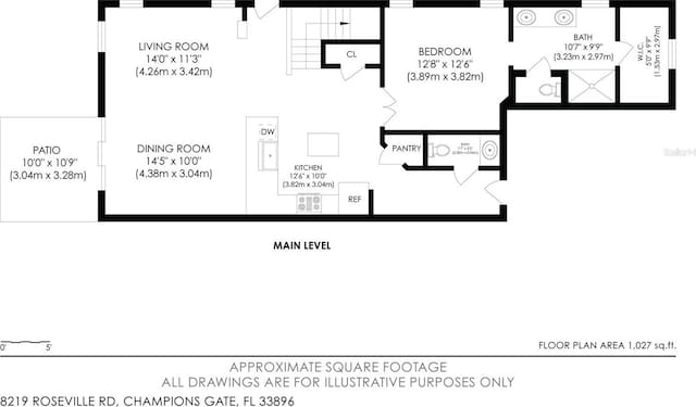 8219 Roseville Blvd, Davenport, FL 33896 - home floor plan