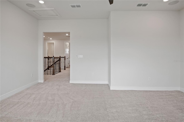 13323 Panama Beach Ct, Orlando, FL 32827 - empty room with light colored carpet, recessed lighting, and baseboards