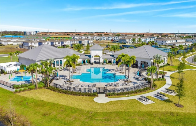 13323 Panama Beach Ct, Orlando, FL 32827 - aerial view of residential area featuring a pool