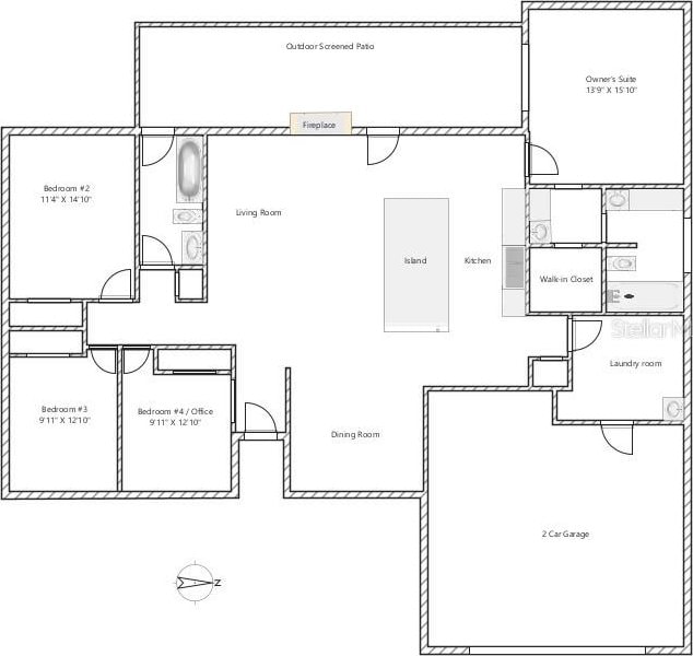 5724 Pitch Pine Dr, Orlando, FL 32819 - view of home floor plan