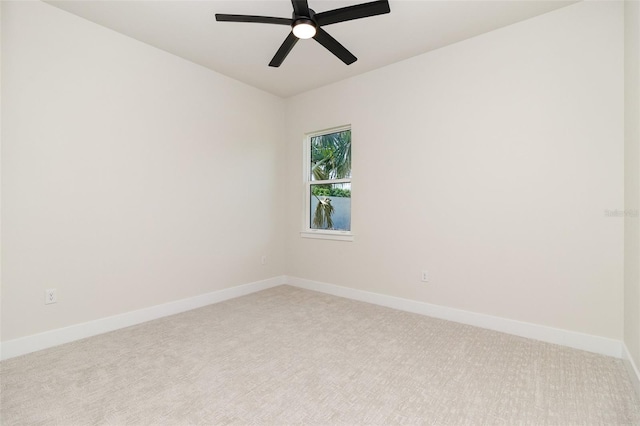 508 Topsail Dr, Rockledge, FL 32955 - spare room with light carpet and a ceiling fan