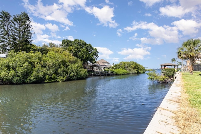 508 Topsail Dr, Rockledge, FL 32955 - water view with a gazebo