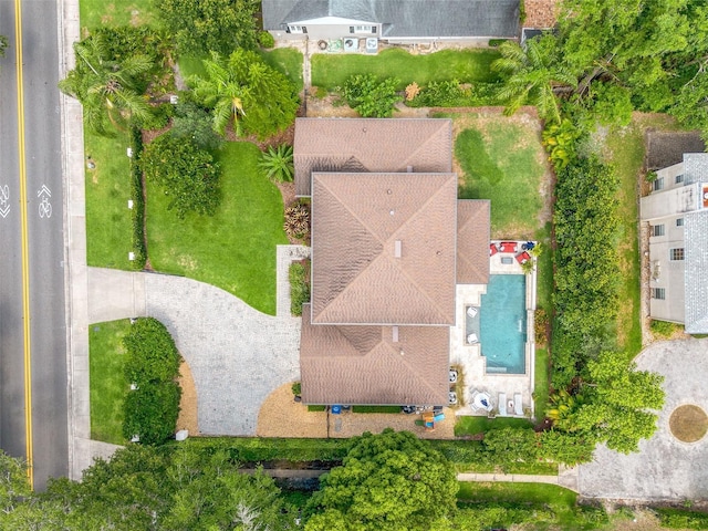 1420 Palmer Ave, Winter Park, FL 32789 - aerial view of property and surrounding area featuring a pool