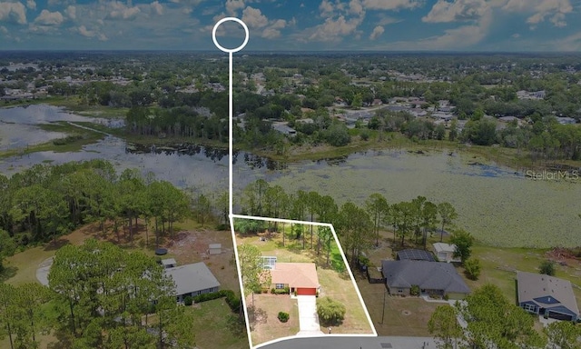 2772 Pelham Cir, Deltona, FL 32738 - view of property location with property parcel outlined and a large body of water