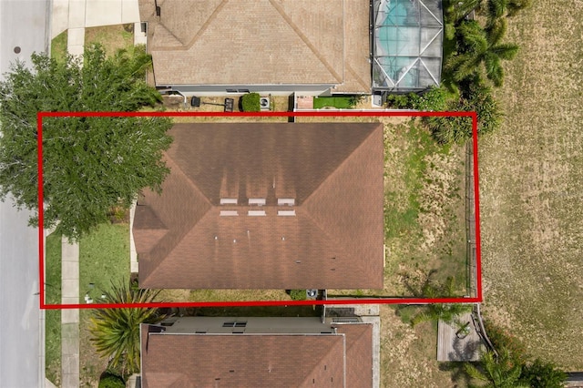 126 San Carlo Rd, Davenport, FL 33896 - aerial view of property and surrounding area with property boundaries highlighted
