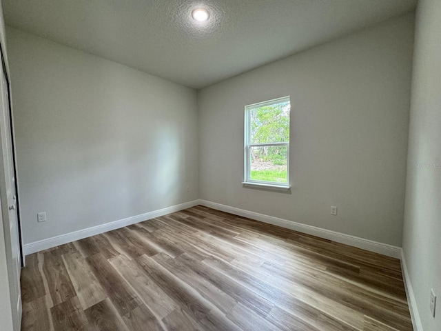 16463 SW 55th Court Rd, Ocala, FL 34473 - spare room featuring baseboards, wood finished floors, and a textured ceiling