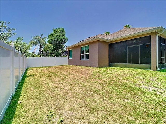 6843 Cherry Grove Cir, Orlando, FL 32809 - view of yard with a sunroom