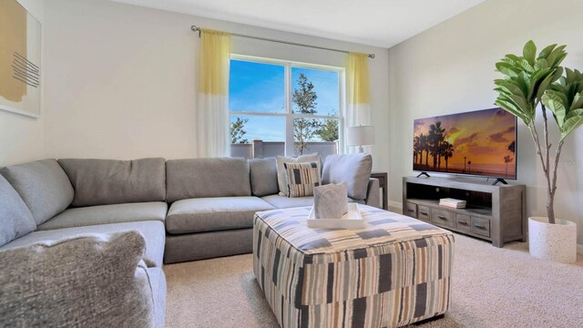 946 Princess Sabal Pt, Haines City, FL 33844 - living room featuring light colored carpet