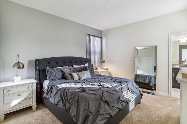 4740 Sleepy Hollow Dr, Kissimmee, FL 34746 - bedroom with light carpet and connected bathroom