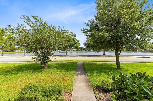 1978 J Lawson Blvd, Orlando, FL 32824 - view of home's community with a water view and a lawn