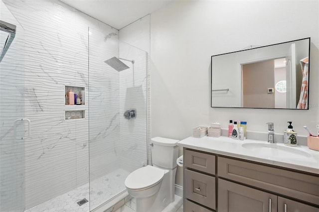 8418 Via Bella Notte, Orlando, FL 32836 - bathroom with vanity, toilet, and a shower stall