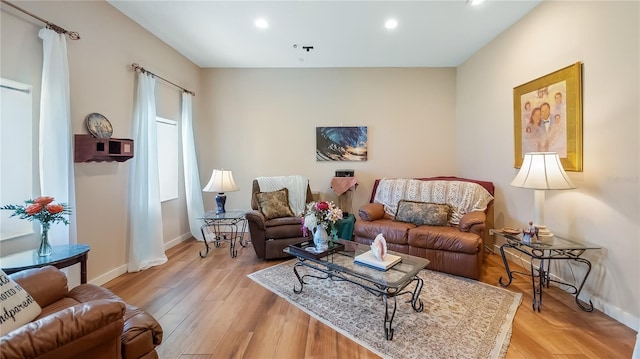 287 Hilltop Dr, Longwood, FL 32750 - living room featuring baseboards, light wood finished floors, and recessed lighting