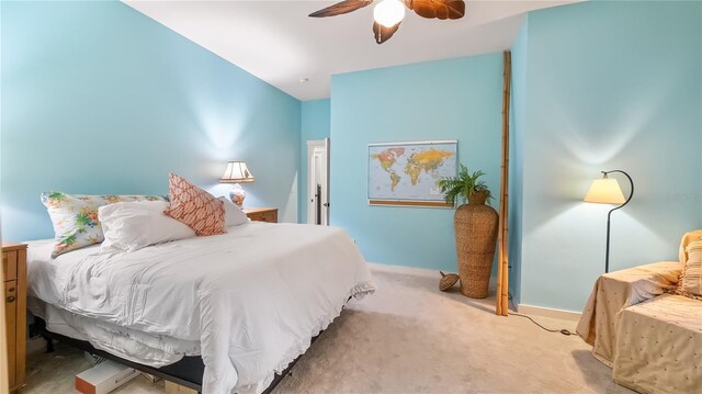 287 Hilltop Dr, Longwood, FL 32750 - bedroom with carpet, ceiling fan, and baseboards