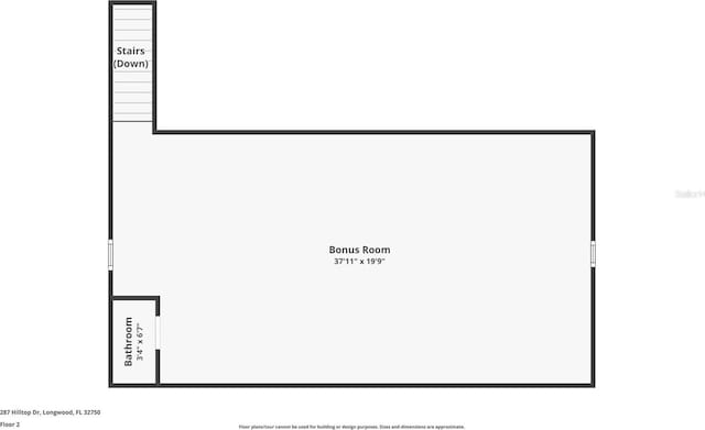 287 Hilltop Dr, Longwood, FL 32750 - floor plan / room layout