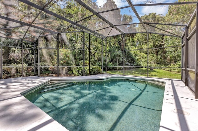 914 Elysium Blvd, Mount Dora, FL 32757 - outdoor pool with a patio area and a lanai