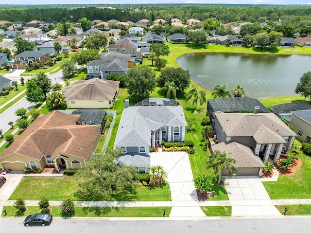 2214 Westbourne Dr, Oviedo, FL 32765 - aerial view of residential area featuring a nearby body of water