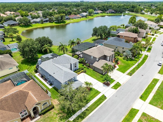 2214 Westbourne Dr, Oviedo, FL 32765 - aerial view of residential area with a large body of water