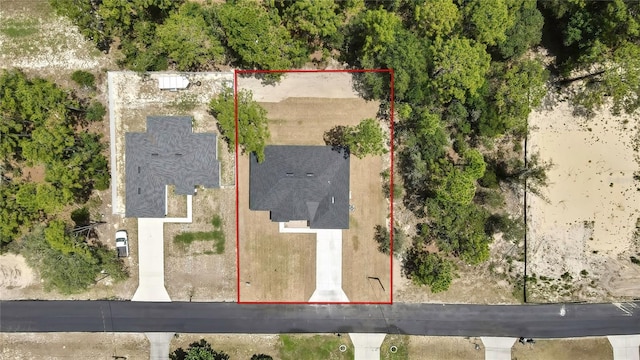 3461 W Webster Pl, Citrus Springs, FL 34433 - aerial overview of property's location with property parcel outlined