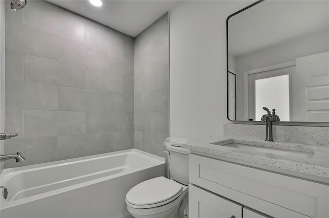 3461 W Webster Pl, Citrus Springs, FL 34433 - full bath with toilet, vanity, and shower / bathtub combination