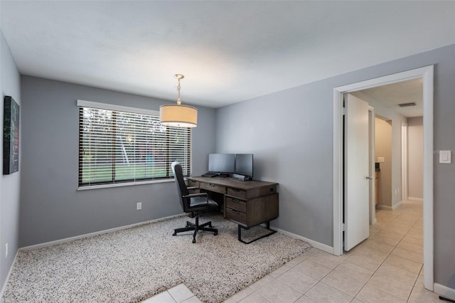 1343 Charlotte St, Altamonte Springs, FL 32701 - office area featuring light tile patterned floors and baseboards