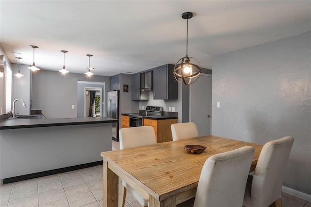 1343 Charlotte St, Altamonte Springs, FL 32701 - dining room with light tile patterned flooring