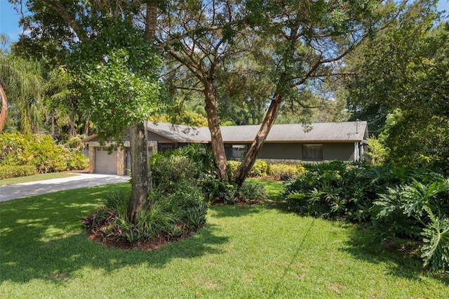 1343 Charlotte St, Altamonte Springs, FL 32701 - view of front of property featuring driveway, a front yard, and a garage