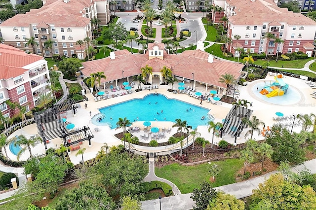 4816 Tidecrest Ave Unit 178, Orlando, FL 32819 - bird's eye view of a pool area