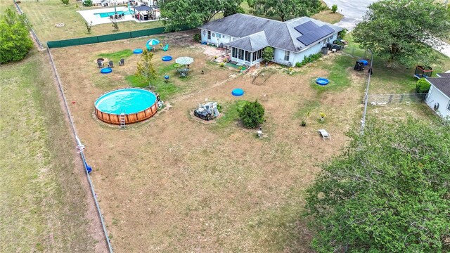 2771 NE 66th St, Ocala, FL 34479 - view from above of property featuring a pool