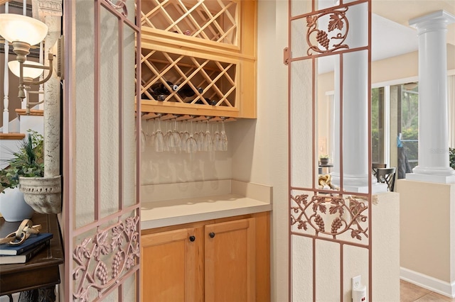 490 Wekiva Preserve Dr, Apopka, FL 32712 - bar area featuring decorative columns
