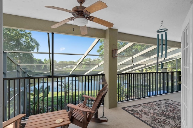 490 Wekiva Preserve Dr, Apopka, FL 32712 - sunroom with ceiling fan