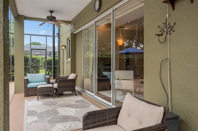 490 Wekiva Preserve Dr, Apopka, FL 32712 - sunroom / solarium with a ceiling fan