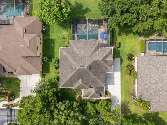 490 Wekiva Preserve Dr, Apopka, FL 32712 - aerial view of a pool