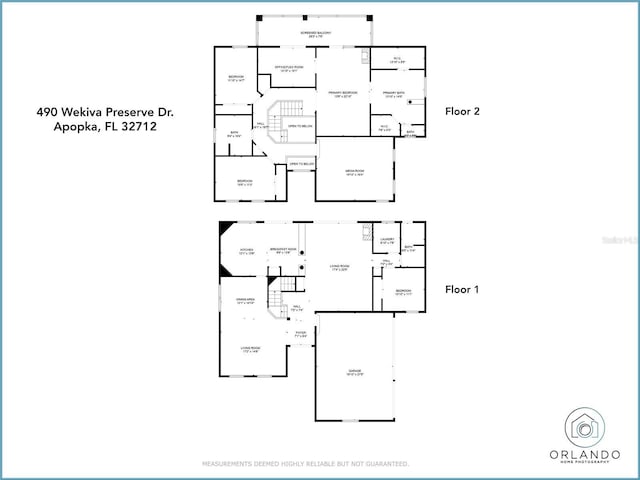 490 Wekiva Preserve Dr, Apopka, FL 32712 - floor plan / room layout