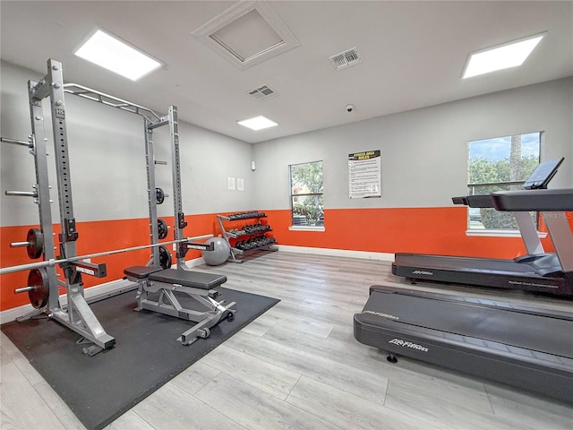 3034 Parkway Blvd Unit 102, Kissimmee, FL 34747 - exercise room featuring wood finished floors