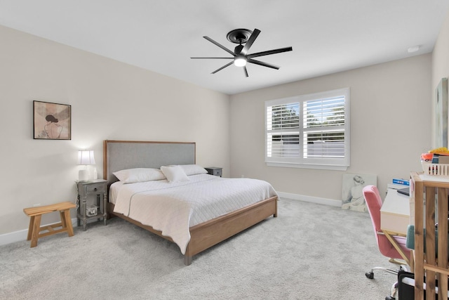 1425 Lone Wood Blvd, Orlando, FL 32828 - bedroom with baseboards, carpet, and a ceiling fan