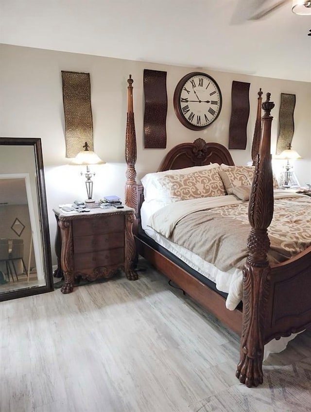 725 Ashworth Overlook Dr Unit C, Apopka, FL 32712 - bedroom with wood finished floors and a ceiling fan