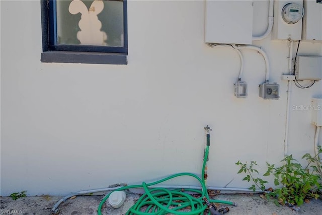 exterior view of electric meter